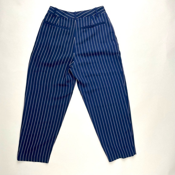 Babaton Navy and White Striped Trousers - Picture 4 of 4
